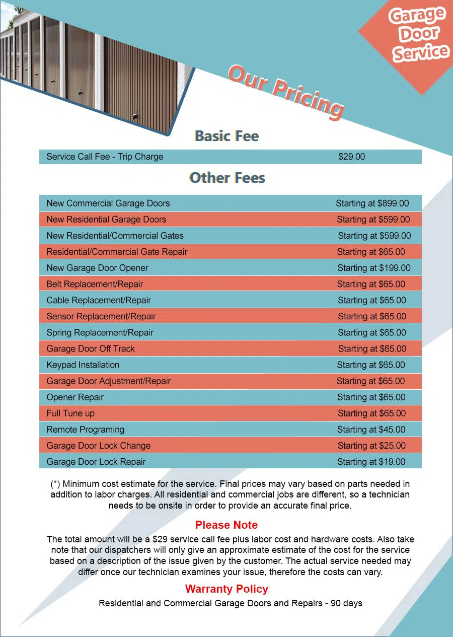 Golden Garage Door Service Pasadena, TX 713-965-6432